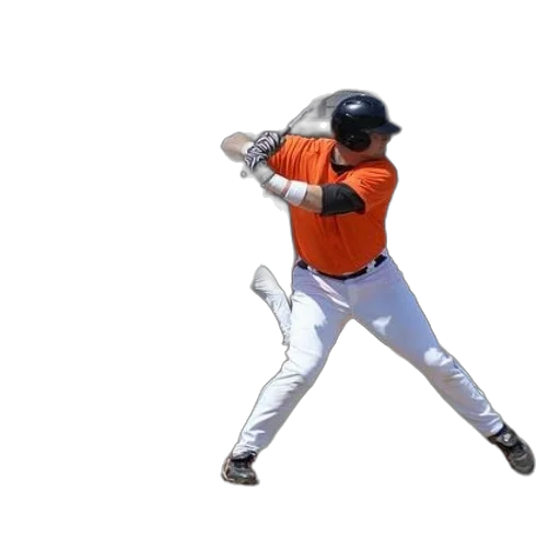 weapon, baseball, player, orange transparent PNG cut-out