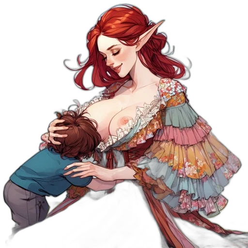 dress, fantasy art, concept art, pixel art transparent PNG cut-out