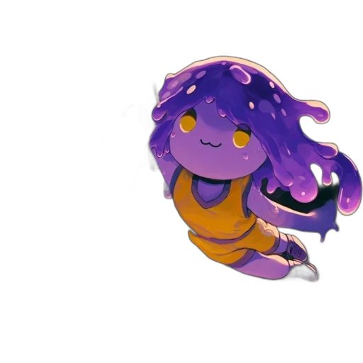 creature, dragon, staff, hair transparent PNG cut-out