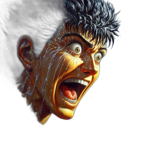 face, creature, mask, hair transparent PNG cut-out