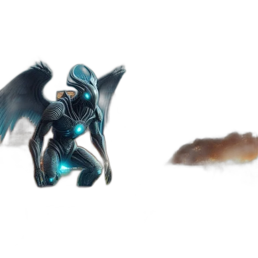 dragon, robot, creature, concept art transparent PNG cut-out