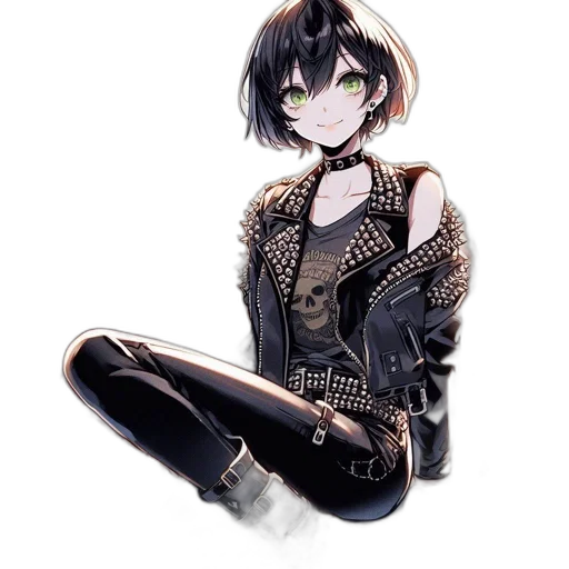 jacket, weapon, staff, jewelry transparent PNG cut-out