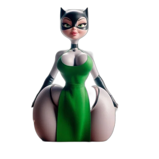 dress, 3d render, concept art, comic book art transparent PNG cut-out
