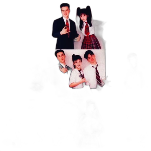 collage, features, two, sections transparent PNG cut-out