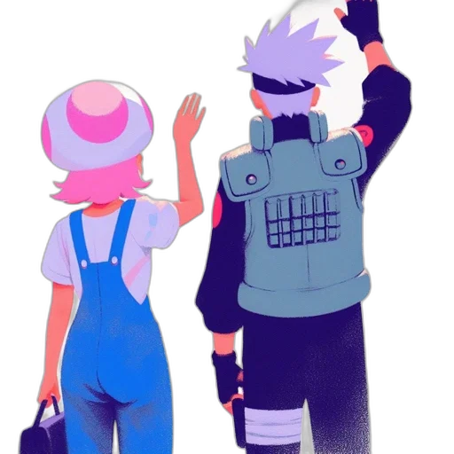 hat, staff, jacket, weapon transparent PNG cut-out