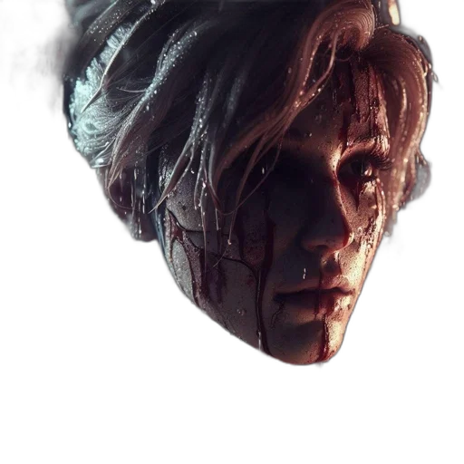 face, mask, hair, hat transparent PNG cut-out