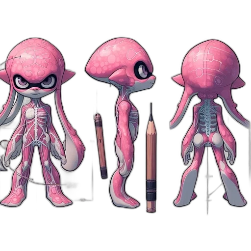 creature, weapon, concept art, 3d render transparent PNG cut-out
