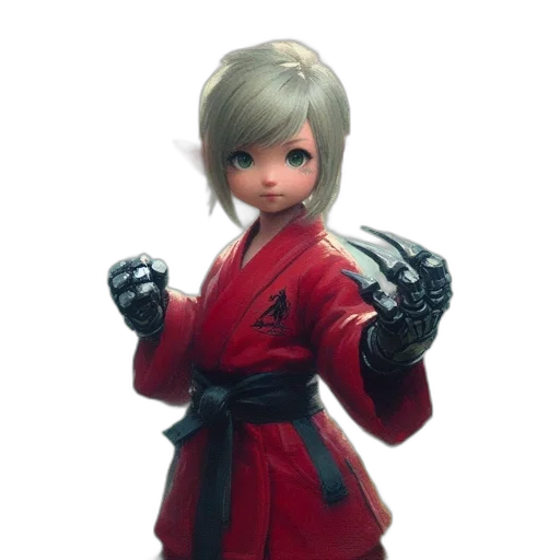 jacket, weapon, staff, robot transparent PNG cut-out