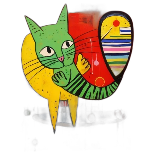 jewelry, lively, green, cat transparent PNG cut-out