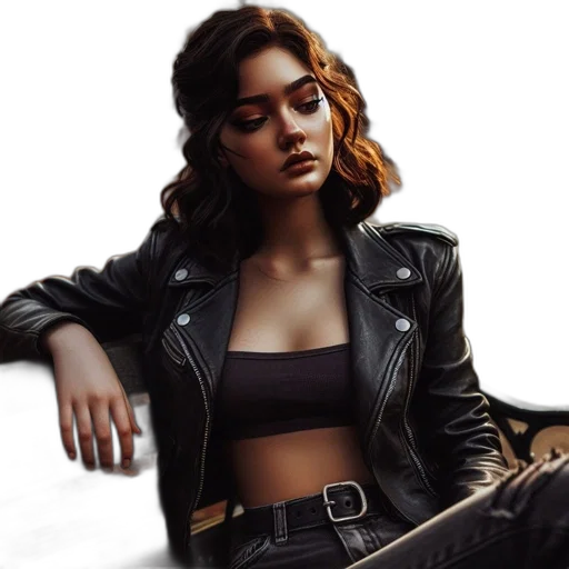 jacket, jewelry, photorealistic, concept art transparent PNG cut-out