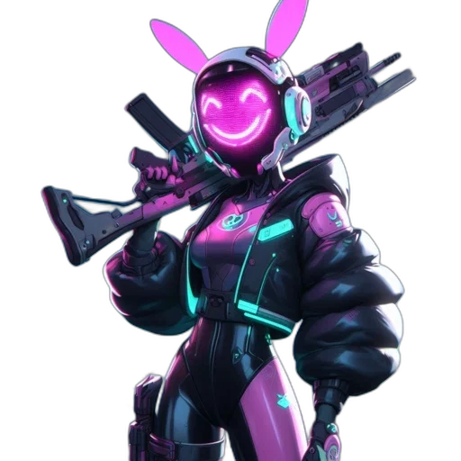 robot, weapon, jacket, concept art transparent PNG cut-out