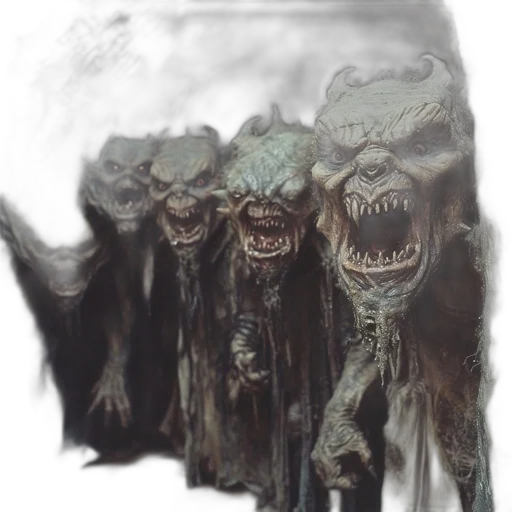 creature, staff, mask, face transparent PNG cut-out