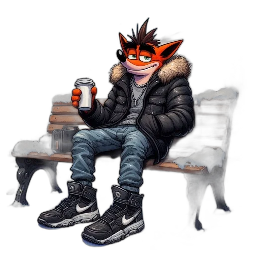 jacket, animal, creature, mask transparent PNG cut-out