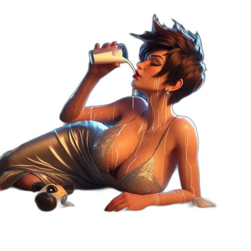 dress, bottle, concept art, fantasy art transparent PNG cut-out