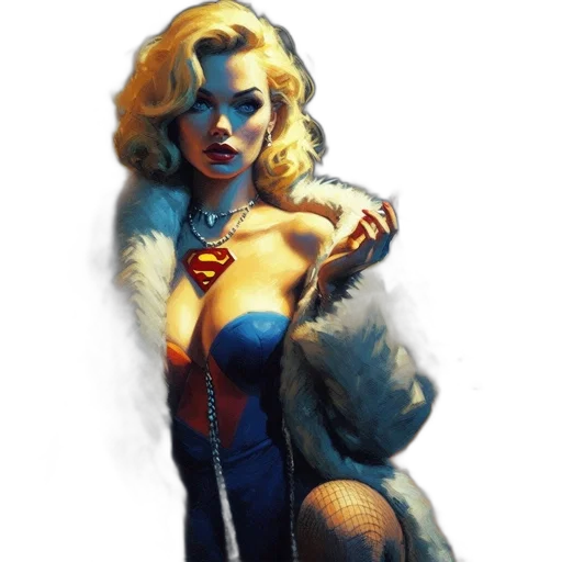 comic book art, concept art, fantasy art, photorealistic transparent PNG cut-out