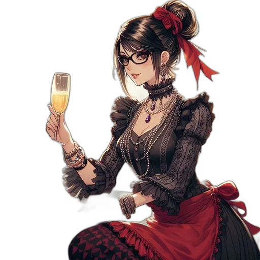staff, dress, weapon, concept art transparent PNG cut-out