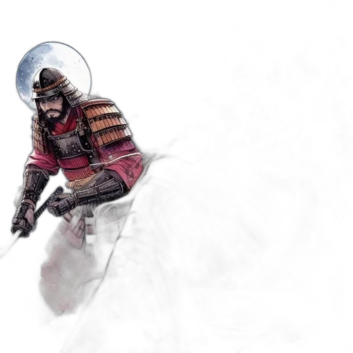sword, weapon, jacket, mask transparent PNG cut-out