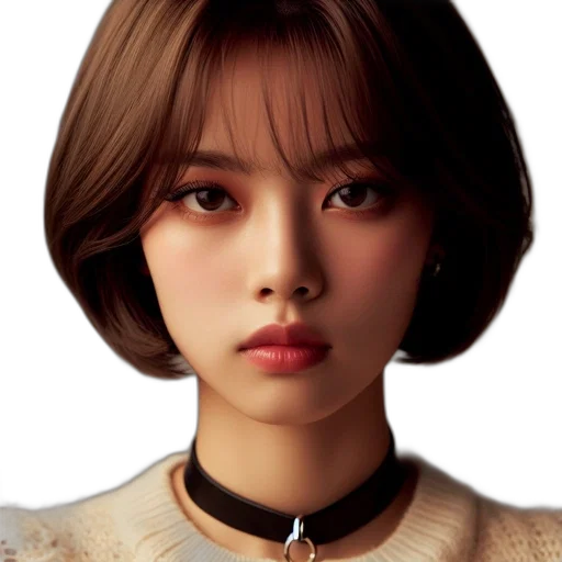 face, hair, jewelry, robot transparent PNG cut-out