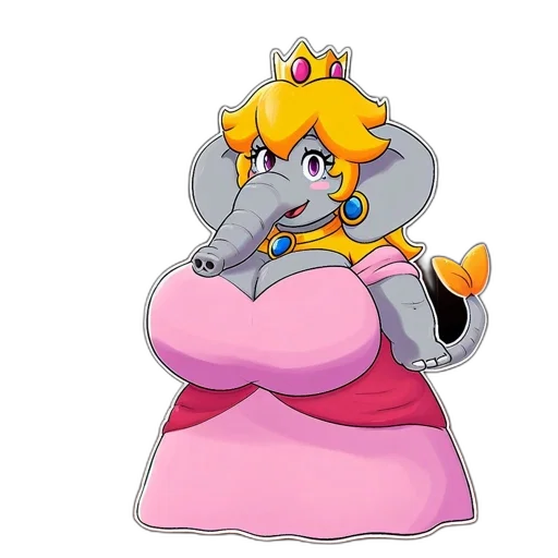 crown, dress, animal, concept art transparent PNG cut-out