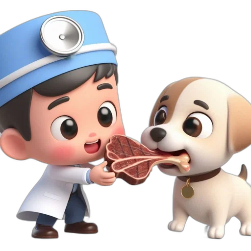 food, animal, staff, 3d render transparent PNG cut-out