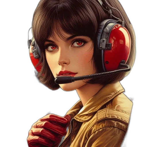 face, comic book art, concept art, photorealistic transparent PNG cut-out
