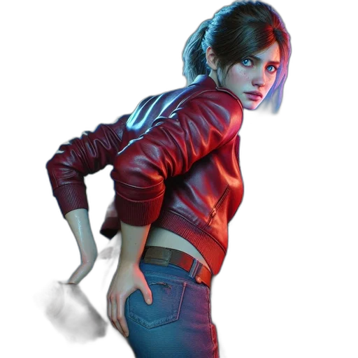 jacket, weapon, concept art, comic book art transparent PNG cut-out