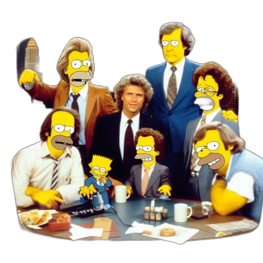 staff, jacket, simpsons, characters transparent PNG cut-out