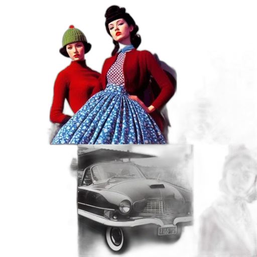car, dress, concept art, 3d render transparent PNG cut-out