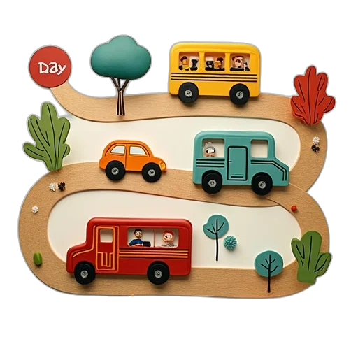 concept art, 3d render, forest, tayo transparent PNG cut-out