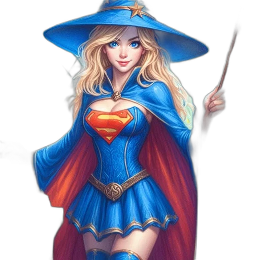 staff, dress, fantasy art, comic book art transparent PNG cut-out