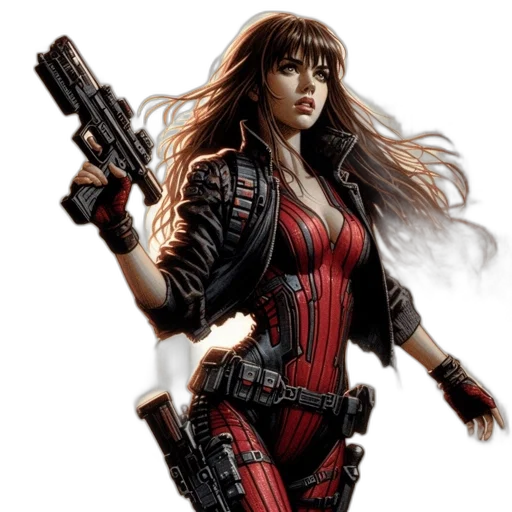 comic book art, concept art, fantasy art, photorealistic transparent PNG cut-out