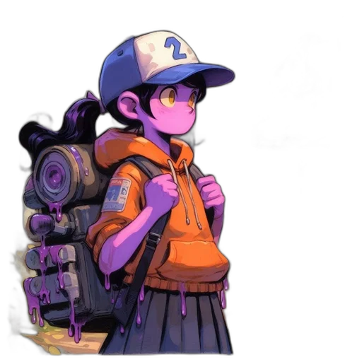 staff, jacket, weapon, robot transparent PNG cut-out
