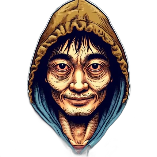 face, mask, jacket, staff transparent PNG cut-out