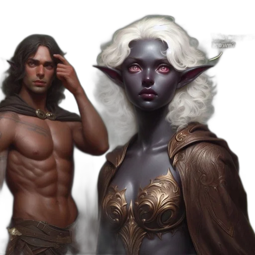 fantasy art, concept art, comic book art, photorealistic transparent PNG cut-out