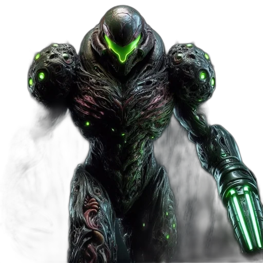 creature, robot, concept art, 3d render transparent PNG cut-out