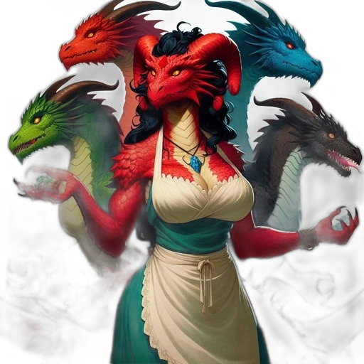 dragon, fantasy art, concept art, pixel art transparent PNG cut-out