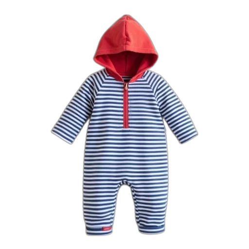 jacket, striped, cotton, romper transparent PNG cut-out