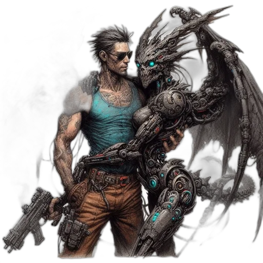 dragon, weapon, concept art, fantasy art transparent PNG cut-out