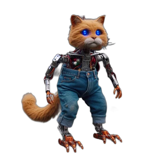 robot, animal, creature, staff transparent PNG cut-out