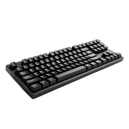 black, computer, keyboard, sleek transparent PNG cut-out