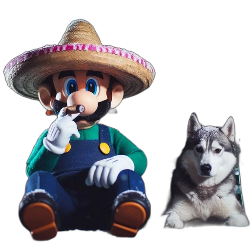 hat, animal, mask, staff transparent PNG cut-out