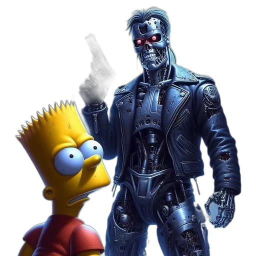robot, cyberpunk, concept art, comic book art transparent PNG cut-out