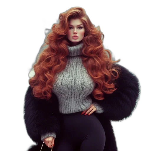 hair, jacket, fantasy art, concept art transparent PNG cut-out