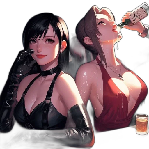 concept art, cyberpunk, comic book art, fantasy art transparent PNG cut-out