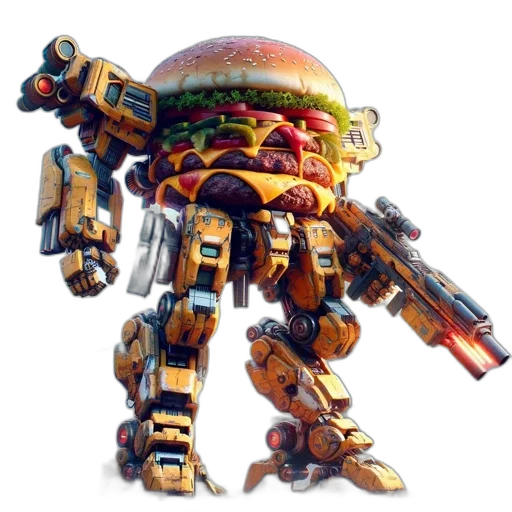 robot, food, weapon, animal transparent PNG cut-out
