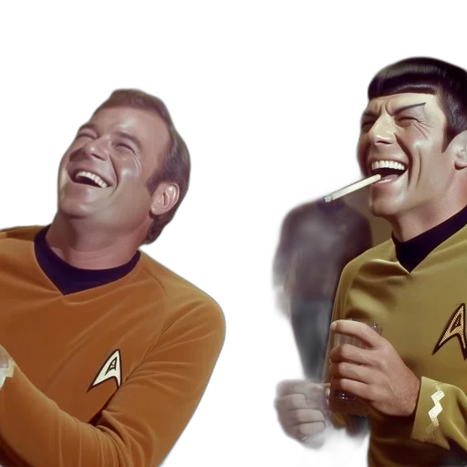outer space, two, characters, star transparent PNG cut-out