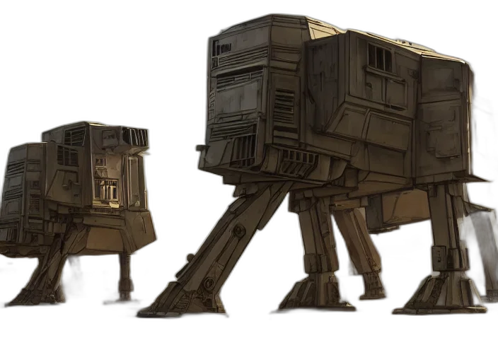 robot, furniture, concept art, 3d render transparent PNG cut-out