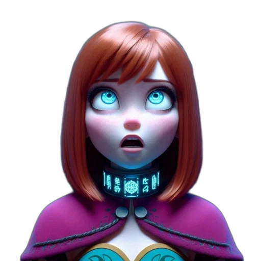 robot, face, mask, 3d render transparent PNG cut-out