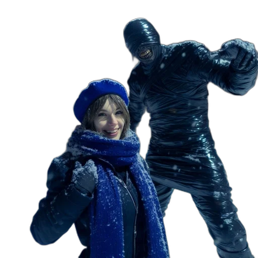 jacket, staff, concept art, 3d render transparent PNG cut-out
