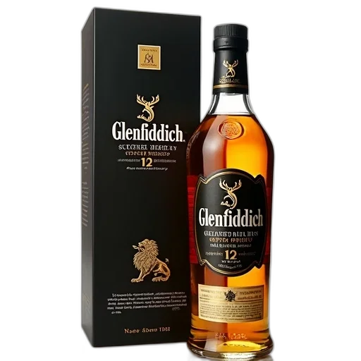 bottle, glenfiddich, year, old transparent PNG cut-out